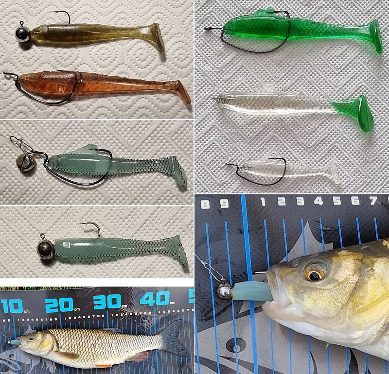 Präziser Fischköder mit leuchtendem Silikondraht einfach zu